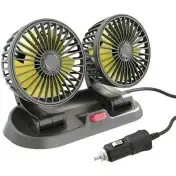 پنکه دو قلو فندکی خودرو مدل 12V