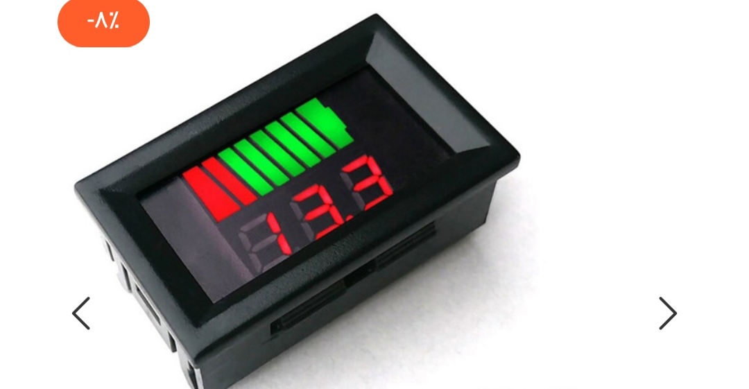 ماژول نمایشگر میزان شارژ باطری مدل A001