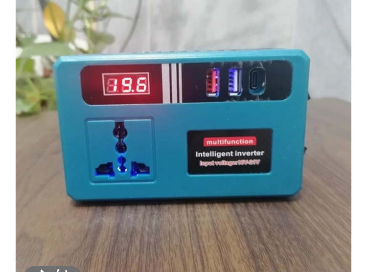 اینورتر شارژی پرتابل با باطری چند منظوره ( وارداتی ) دارای چراغ قوه اضطراری