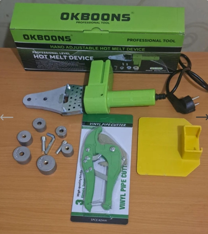 اتو لوله 600 وات اکبونس مدل QYT-1PCS با جعبه فلزی و قیچی