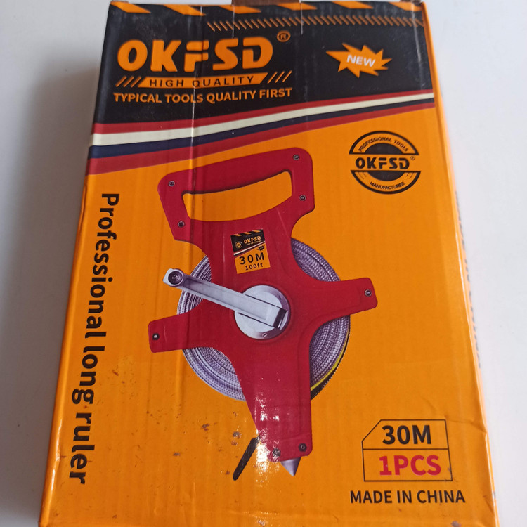 متر مهندسی دسته دار ۳۰ متری پارچه ای OKFSD